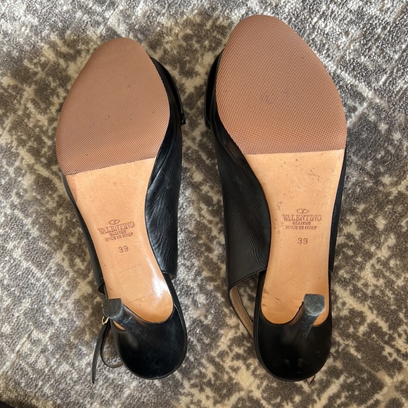 Valentino Black Slingback Pump Size 39 - Picture 4 of 5